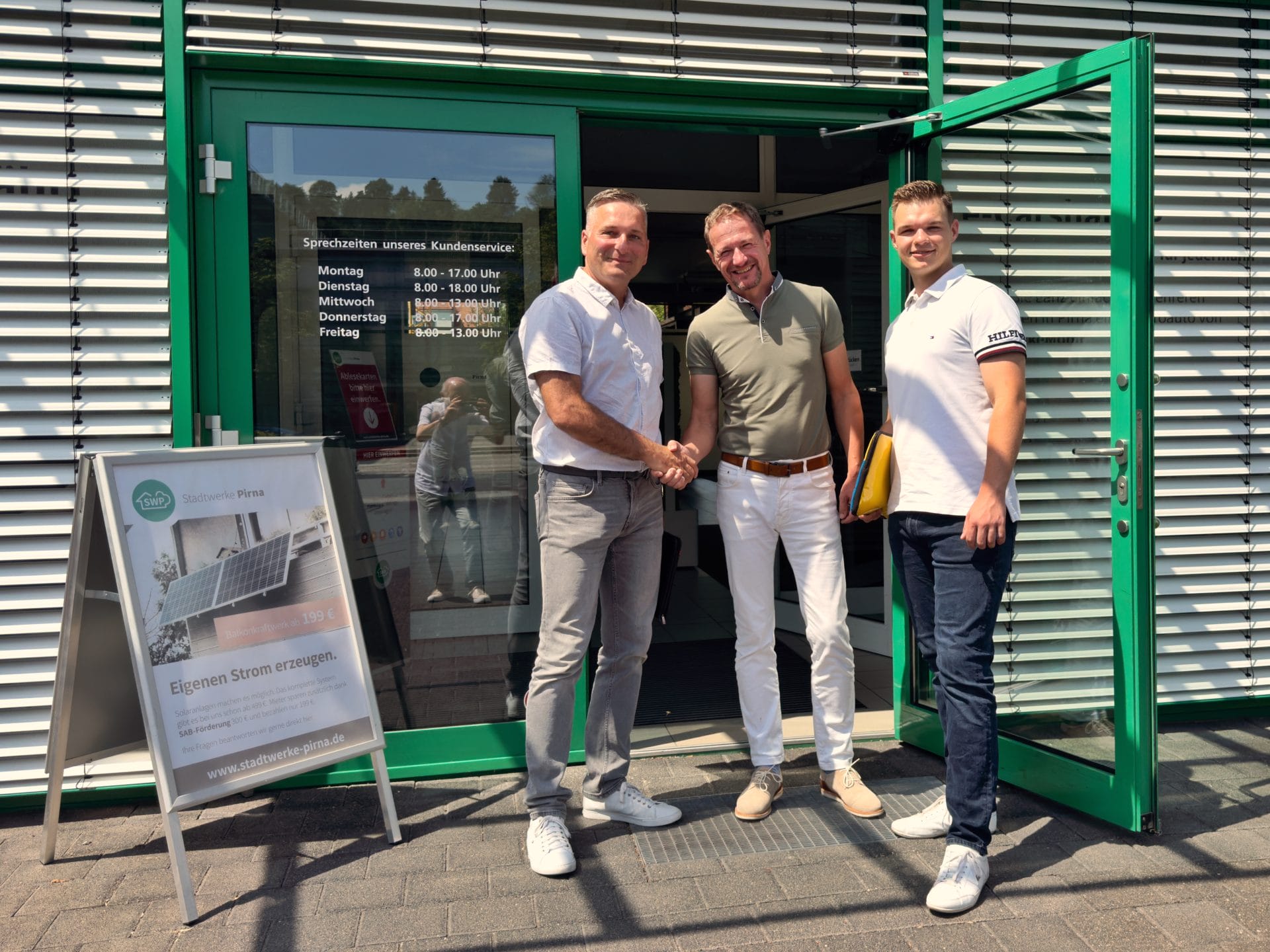 (v.l.n.r.) Frank Gröschel, Peter Kochan, Eddy Gröschel